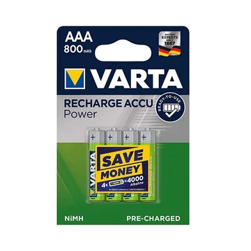 Akkumulátor mikro VARTA Recharge Accu Power AAA 4x800 mAh Akkumulátor mikro VARTA Recharge Accu Power AAA 4x800 mAh
