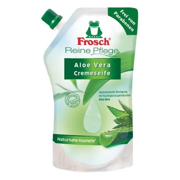 Folyékony szappan utántöltő FROSCH aloe vera környezetbarát 500ml Folyékony szappan utántöltő FROSCH aloe vera környezetbarát 500ml