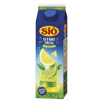 Gyümölcslé SIÓ Citrus Friss lime-citrom 12%-os 1L Gyümölcslé SIÓ Citrus Friss lime-citrom 12%-os 1L