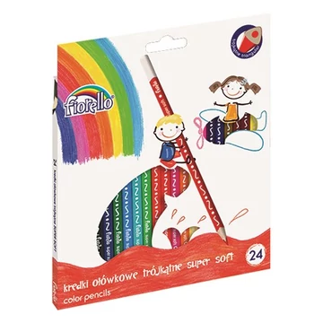 Színes ceruza FIORELLO háromszögletű 24 db/készlet Színes ceruza FIORELLO háromszögletű 24 db/készlet
