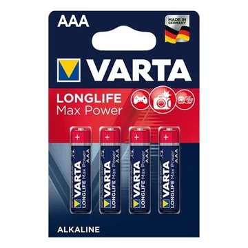 Elem mikro VARTA Longlife Max Power AAA 4-es Elem mikro VARTA Longlife Max Power AAA 4-es