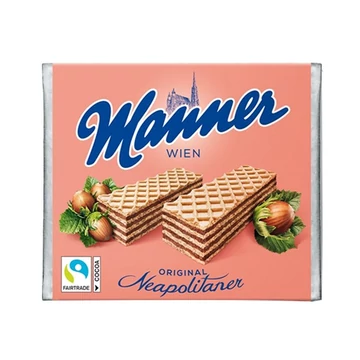 Töltött ostya MANNER mogyorós 75g Töltött ostya MANNER mogyorós 75g