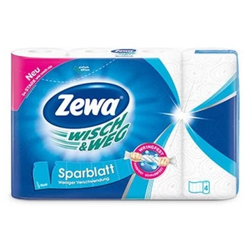 Kéztörlő tekercses háztartási ZEWA Wisch&Weg Original Sparblatt 2 rétegű 4 tekercses Kéztörlő tekercses háztartási ZEWA Wisch&Weg Original Sparblatt 2 rétegű 4 tekercses