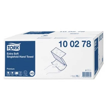 Kéztörlő TORK Extra Soft Singlefold H3 "Z" hajtású  2 rétegű fehér Kéztörlő TORK Extra Soft Singlefold H3 "Z" hajtású  2 rétegű fehér