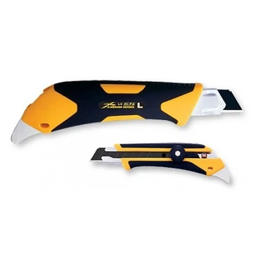 Univerzális vágókés OLFA Standard L-5 fém test csavaros üvegszállal erősített markolat 18mm Univerzális vágókés OLFA Standard L-5 fém test csavaros üvegszállal erősített markolat 18mm