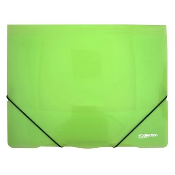 Gumis mappa E-COLLECTION A/4 műanyag zöld Gumis mappa E-COLLECTION A/4 műanyag zöld