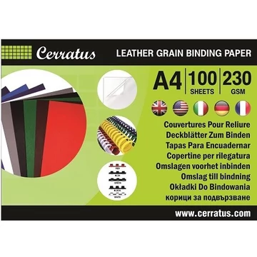 Hátlap CERRATUS A/4 230 gr bőrhatású piros Hátlap CERRATUS A/4 230 gr bőrhatású piros