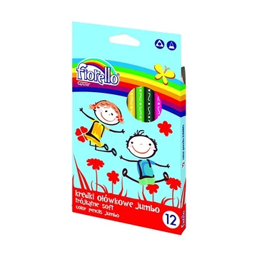 Színes ceruza FIORELLO Jumbo háromszögletű 12 db/készlet Színes ceruza FIORELLO Jumbo háromszögletű 12 db/készlet