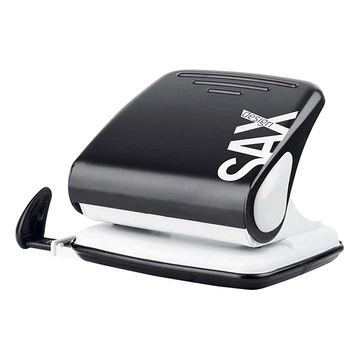 Lyukasztó SAX 418 Design 2 lyukú fém 25 lap fekete Lyukasztó SAX 418 Design 2 lyukú fém 25 lap fekete