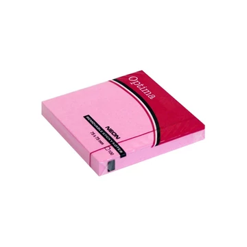 Öntapadós jegyzet OPTIMA 75x75mm neon rózsa 100 lap Öntapadós jegyzet OPTIMA 75x75mm neon rózsa 100 lap