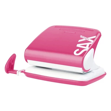 Lyukasztó SAX 318 Design 2 lyukú fém 30 lap rózsaszín Lyukasztó SAX 318 Design 2 lyukú fém 30 lap rózsaszín