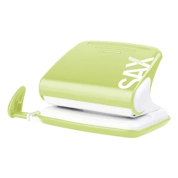 Lyukasztó SAX 318 Design 2 lyukú fém 30 lap világoszöld Lyukasztó SAX 318 Design 2 lyukú fém 30 lap világoszöld