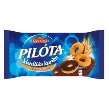 Keksz PILÓTA vaníliás karika étbevonóval 300 g Keksz PILÓTA vaníliás karika étbevonóval 300 g