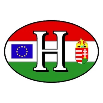 Matrica H betűs zászló fehér "B" Matrica H betűs zászló fehér "B"