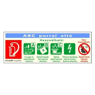 Matrica ABC porral oltó fehér "F" Matrica ABC porral oltó fehér "F"