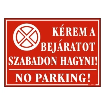 Piktogram Kérem a bejáratot szabadon hagyni piros Piktogram Kérem a bejáratot szabadon hagyni piros