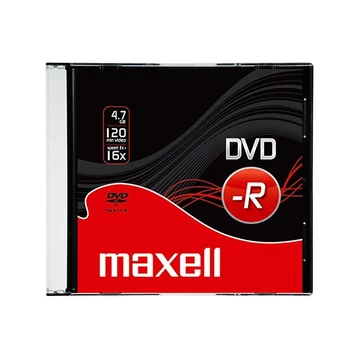 Írható DVD-R MAXELL 4,7GB slim tok Írható DVD-R MAXELL 4,7GB slim tok