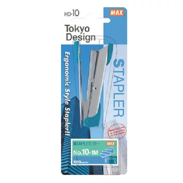 Tűzőgép MAX HD-10K fém asztali 16 lap No.10 kék Tűzőgép MAX HD-10K fém asztali 16 lap No.10 kék