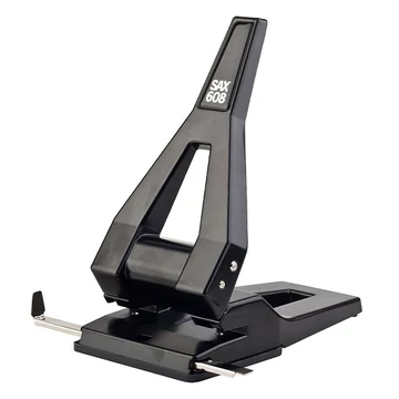 Lyukasztó SAX 608 2 lyukú fém 65 lap fekete Lyukasztó SAX 608 2 lyukú fém 65 lap fekete