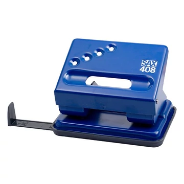 Lyukasztó SAX 408 2 lyukú fém 30 lap kék Lyukasztó SAX 408 2 lyukú fém 30 lap kék