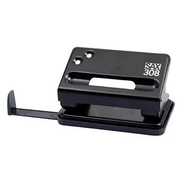 Lyukasztó SAX 308 2 lyukú fém 15 lap fekete Lyukasztó SAX 308 2 lyukú fém 15 lap fekete
