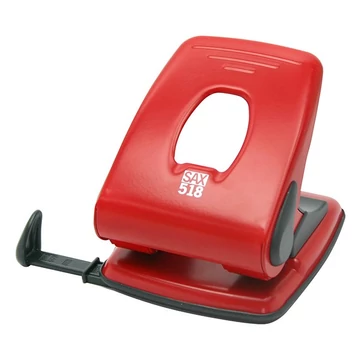 Lyukasztó SAX 518 2 lyukú fém 40 lap piros Lyukasztó SAX 518 2 lyukú fém 40 lap piros
