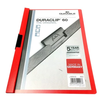 Klipmappa DURABLE Duraclip A/4 60 lapig piros Klipmappa DURABLE Duraclip A/4 60 lapig piros