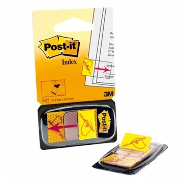 Oldaljelölő 3M Post-it 680-31 műanyag aláírás ikon 25x43mm Oldaljelölő 3M Post-it 680-31 műanyag aláírás ikon 25x43mm