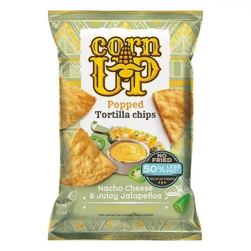 Tortilla chips CORN UP sajt és jalapeno 60g Tortilla chips CORN UP sajt és jalapeno 60g