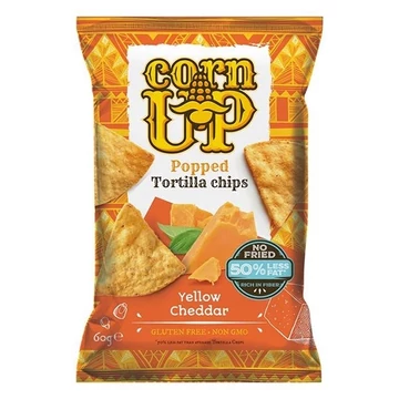 Tortilla chips CORN UP cheddar sajt 60g Tortilla chips CORN UP cheddar sajt 60g
