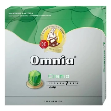 Kávékapszula DOUWE EGBERTS Omnia Nespresso Espresso Crema 20 kapszula/doboz Kávékapszula DOUWE EGBERTS Omnia Nespresso Espresso Crema 20 kapszula/doboz