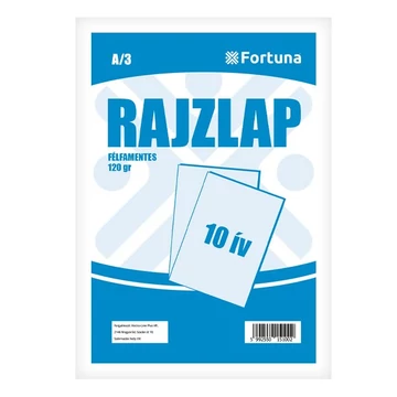 Rajzlap félfamentes FORTUNA A/3 10 ív/csomag Rajzlap félfamentes FORTUNA A/3 10 ív/csomag