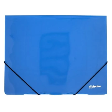 Gumis mappa E-COLLECTION A/4 műanyag kék Gumis mappa E-COLLECTION A/4 műanyag kék