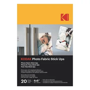 Fotópapír KODAK Photo Fabric 10x15 cm felragasztható és visszaszedhető 20 ív/csomag Fotópapír KODAK Photo Fabric 10x15 cm felragasztható és visszaszedhető 20 ív/csomag