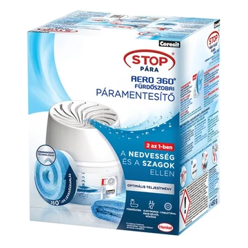 Páramentesítő készülék CERESIT STOP PÁRA Aero360 fürdőszobai + 1x450 g tabletta Páramentesítő készülék CERESIT STOP PÁRA Aero360 fürdőszobai + 1x450 g tabletta