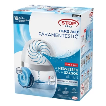 Páramentesítő készülék CERESIT STOP PÁRA Aero360 fehér + 1x450 g tabletta Páramentesítő készülék CERESIT STOP PÁRA Aero360 fehér + 1x450 g tabletta
