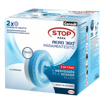Páramentesítő tabletta CERESIT STOP PÁRA 2x450 g Páramentesítő tabletta CERESIT STOP PÁRA 2x450 g