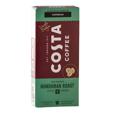 Kávékapszula COSTA COFFEE Nespresso Honduran Roast 10 kapszula/doboz Kávékapszula COSTA COFFEE Nespresso Honduran Roast 10 kapszula/doboz