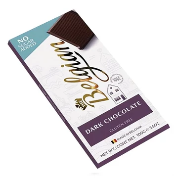Csokoládé BELGIAN Dark No Sugar édesítőszeres étcsokoládé 100g Csokoládé BELGIAN Dark No Sugar édesítőszeres étcsokoládé 100g