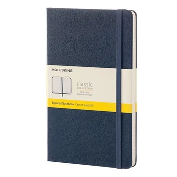 Notesz MOLESKINE QP061B20 "L" kockás kemény fedeles zafírkék Notesz MOLESKINE QP061B20 "L" kockás kemény fedeles zafírkék