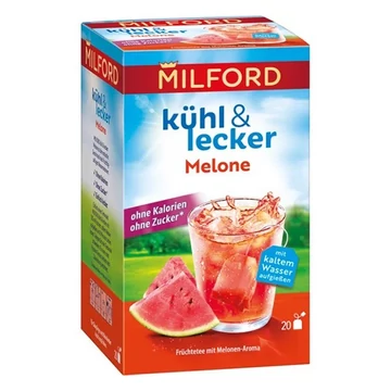 Gyümölcstea MILFORD Kühl & Lecker Active Dinnye 20 filter/doboz Gyümölcstea MILFORD Kühl & Lecker Active Dinnye 20 filter/doboz