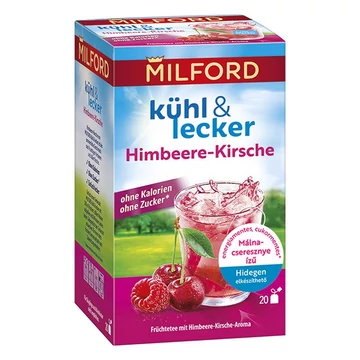 Gyümölcstea MILFORD Kühl & Lecker Málna-Cseresznye 20 filter/doboz Gyümölcstea MILFORD Kühl & Lecker Málna-Cseresznye 20 filter/doboz