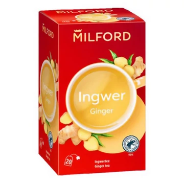 Gyümölcstea MILFORD Gyömbér 20 filter/doboz Gyümölcstea MILFORD Gyömbér 20 filter/doboz