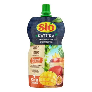 Gyümölcspüré SIÓ Natura Trópusi gyümölcsmix 100% 120g Gyümölcspüré SIÓ Natura Trópusi gyümölcsmix 100% 120g