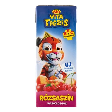 Gyümölcslé SIÓ Vitatigris Rózsaszín gyümölcs mix 20% 0,2L Gyümölcslé SIÓ Vitatigris Rózsaszín gyümölcs mix 20% 0,2L