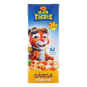 Gyümölcslé SIÓ Vitatigris Sárga gyümölcs mix 20% 0,2L Gyümölcslé SIÓ Vitatigris Sárga gyümölcs mix 20% 0,2L