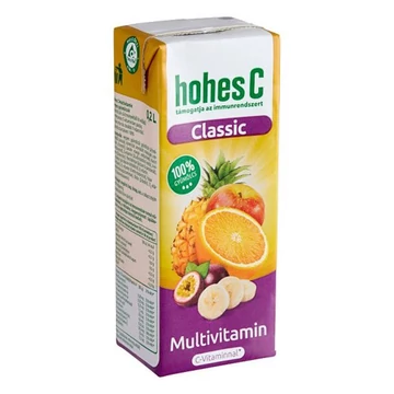 Gyümölcslé HOHES C Multivitamin 100% 0,2L Gyümölcslé HOHES C Multivitamin 100% 0,2L