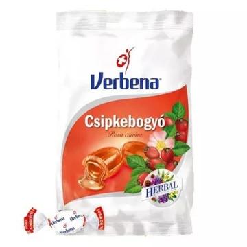 Töltött keménycukorka VERBENA csipkebogyó 60g Töltött keménycukorka VERBENA csipkebogyó 60g