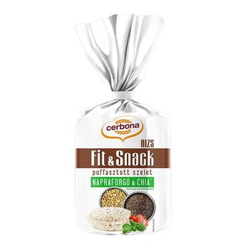 Puffasztott rizs CERBONA napraforgó- és chiamagos 90g Puffasztott rizs CERBONA napraforgó- és chiamagos 90g