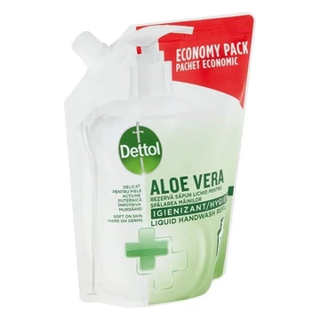 Folyékony szappan utántöltő DETTOL aloe vera 500ml Folyékony szappan utántöltő DETTOL aloe vera 500ml